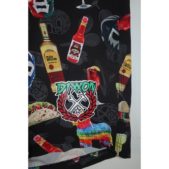 Dixxon Swim Trunks Board Shorts Fiesta Tequila Cocktails Luchador Men's 38 - Picture 4 of 7